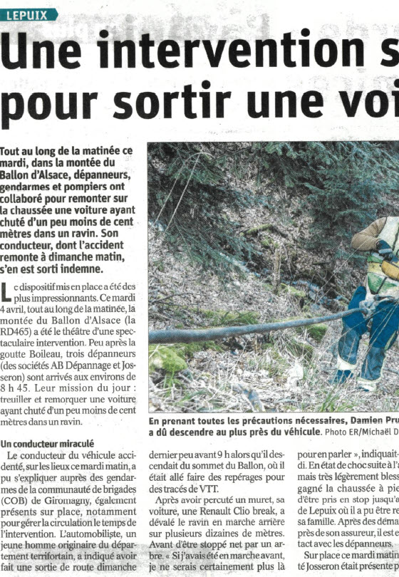 sortie de route